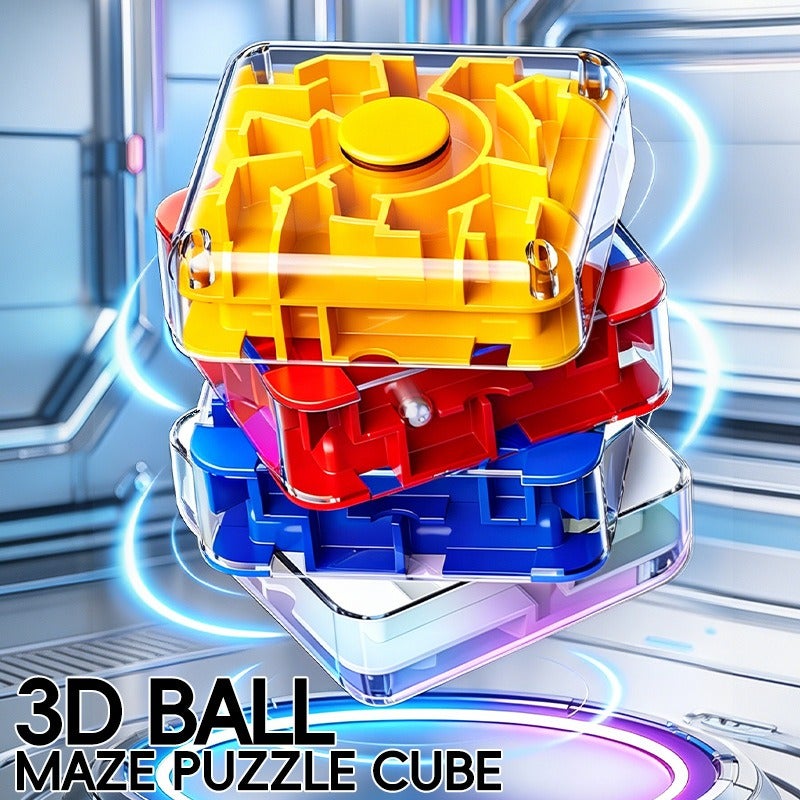 Fidget Spinner 3D Maze Cube for Kids - Multi-Level Challenge - Image 3