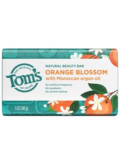 Toms of Maine Natural Beauty Bar Soap Orange Blossom With Moroccan Argan Oil 5 oz