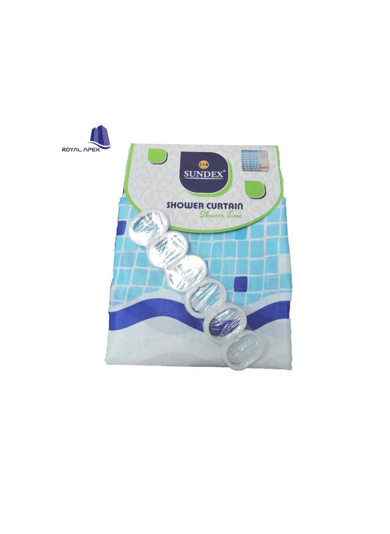 Generic - Decorative Shower Curtain Set for Bathroom 72"x72"(180x180cm) with Hooks No Liner Needed Waterproof Quick-Drying Polyester Fabric. - Image 1
