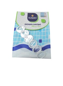 Decorative Shower Curtain Set for Bathroom 72"x72"(180x180cm) with Hooks No Liner Needed Waterproof Quick-Drying Polyester Fabric.