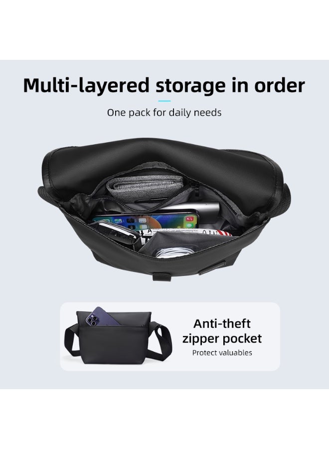 MARK RYDEN 271 Crossbody Bag - Water-Repellent, Anti-Theft, and Multi-Layered Storage for Urban Convenience (Sky blue) - Image 4