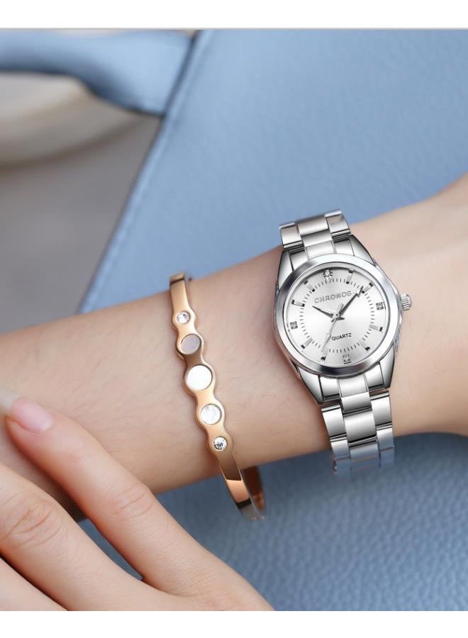 CHRONOS Water Resistant Stainless Steel Analog Women Watch CHR-2303 - Scratch-Resistant Sapphire 30M Waterproof Ideal for Daily & Outdoor Wear​ - Image 2