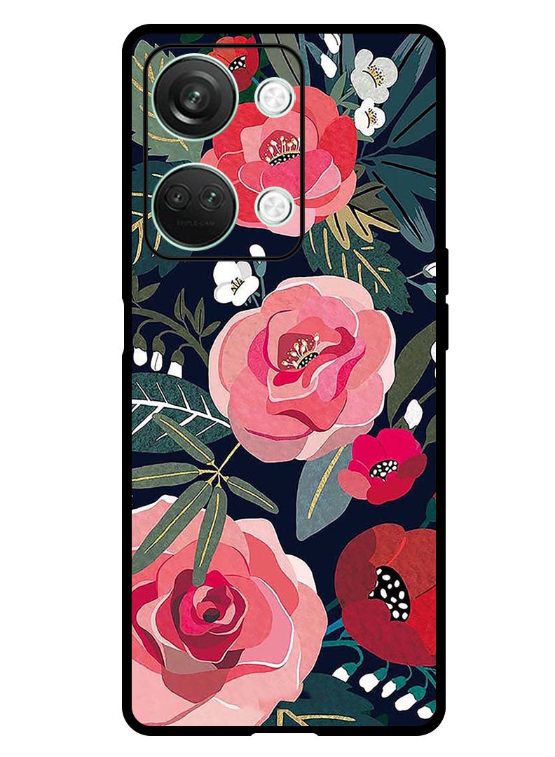 Theodor Protective Case Anti Scratch Shock Proof Bumper Cover For OnePlus Nord 3 Flowers and leaves - Image 1
