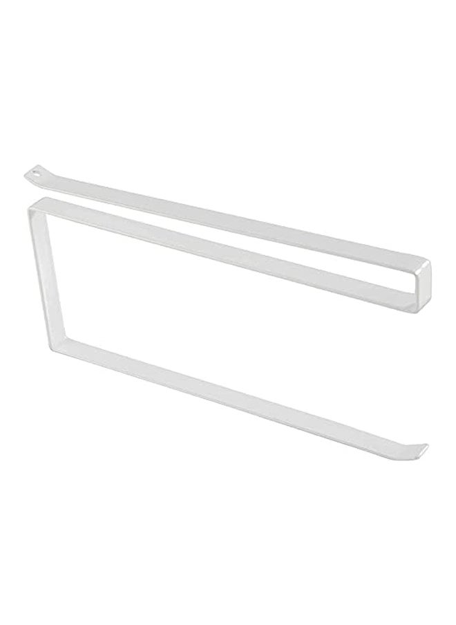 sulfar Home Paper Towel Holder Towel Rack Towel Bar Hooks for Kitchen, Paper Roll Holder (Pack of 1) White  - Image 1