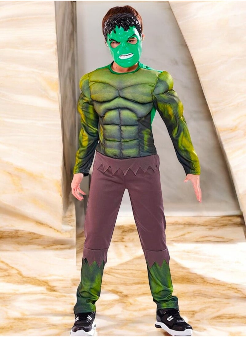 Toy Box - Comfortable Superhero Hulk Costume Dress For kids Large - 7 to 8 Years Old - Image 1