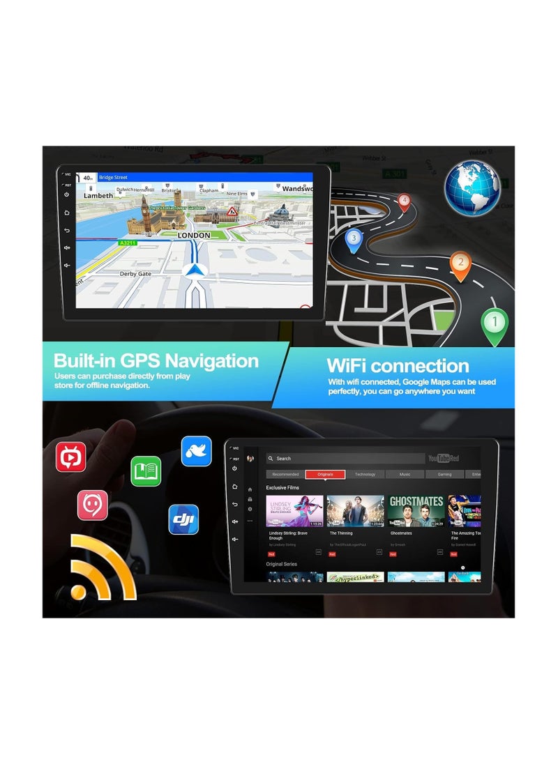 SHEZA STAR - Android Car Stereo for Chevrolet Cruze 2012 2013 2014 2015 6GB RAM 128GB ROM 9 Inch Support SIM Card, Apple Carplay, MirrorLink WiFi BT, IPS Touch Screen with Backup Camera Included - Image 1