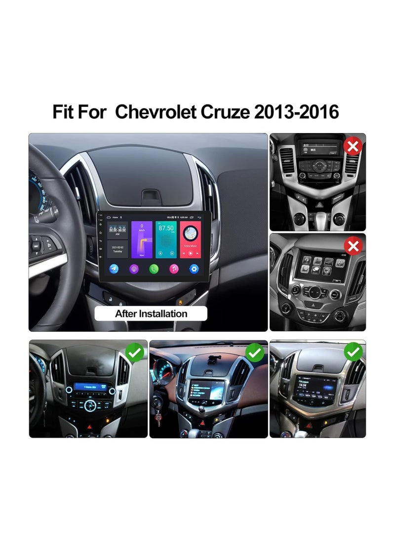 SHEZA STAR - Android Car Stereo for Chevrolet Cruze 2012 2013 2014 2015 6GB RAM 128GB ROM 9 Inch Support SIM Card, Apple Carplay, MirrorLink WiFi BT, IPS Touch Screen with Backup Camera Included - Image 1