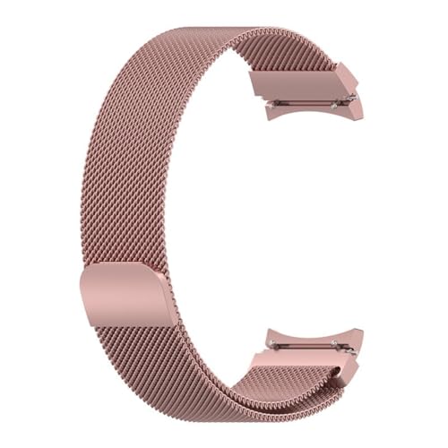 T TECLUSIVE Magnetic Chain Strap Band Compatible for Galaxy Watch 6 5 / Watch 4 / Galaxy Watch 5 Pro/Galaxy Watch 4 Classic | Adjustable Magnetic Precise Curved Fitting with No Gap (Rose Gold) - Image 1
