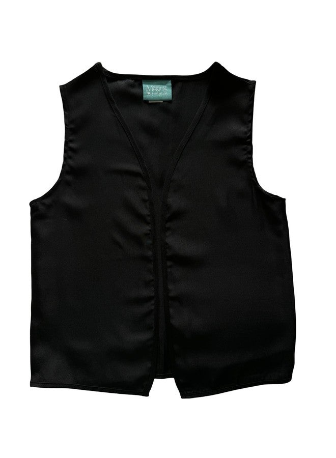 Making Believe Boys Peasant Costume Vest - X-Large 10-12 - Black - Image 1