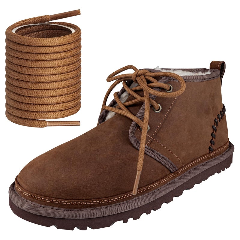 Endoto Round Shoe Laces for UGG Neumel Boot,Shoelaces Replacement Laces for UGG(Color:Brown,Size:39Inch) - Image 1