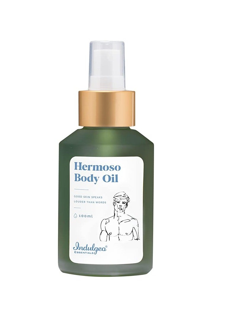 Indulgeo ESSENTIALS INDULGEO ESSENTIALS Hermoso Body Oil 100Ml With Oud Oil Lightweight Formula  - Image 1