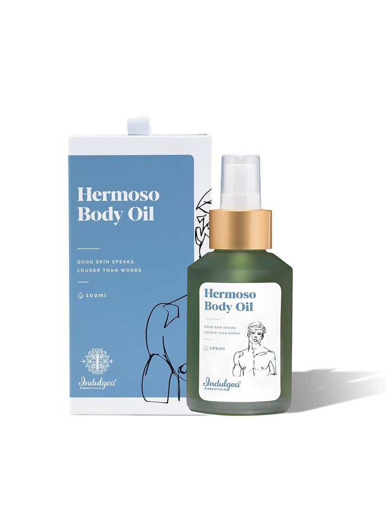 Indulgeo ESSENTIALS INDULGEO ESSENTIALS Hermoso Body Oil 100Ml With Oud Oil Lightweight Formula  - Image 2