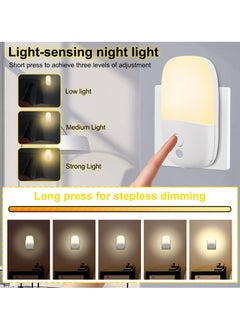 ELFSA 2-Pack Motion Sensor Dimmable Night Light, Night Lights Plug into Wall, LED Adjustable Brightness Wall Light for Kids Bedroom, Bathroom, Hallway, Kitchen, Stairway  - Image 2