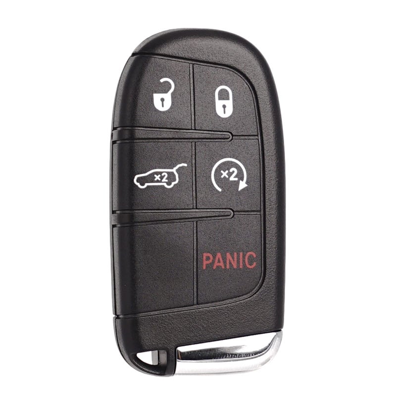 SUPALAND Remote Key Fob Replacement Fits for Jeep Compass 2017 2018 2019 2020 2021 2022 2023 2024 5 Buttons Smart Proximity Keyless Entry Remote Control 4A Chip M3N40821302 68250343AB 68250344 - Image 1