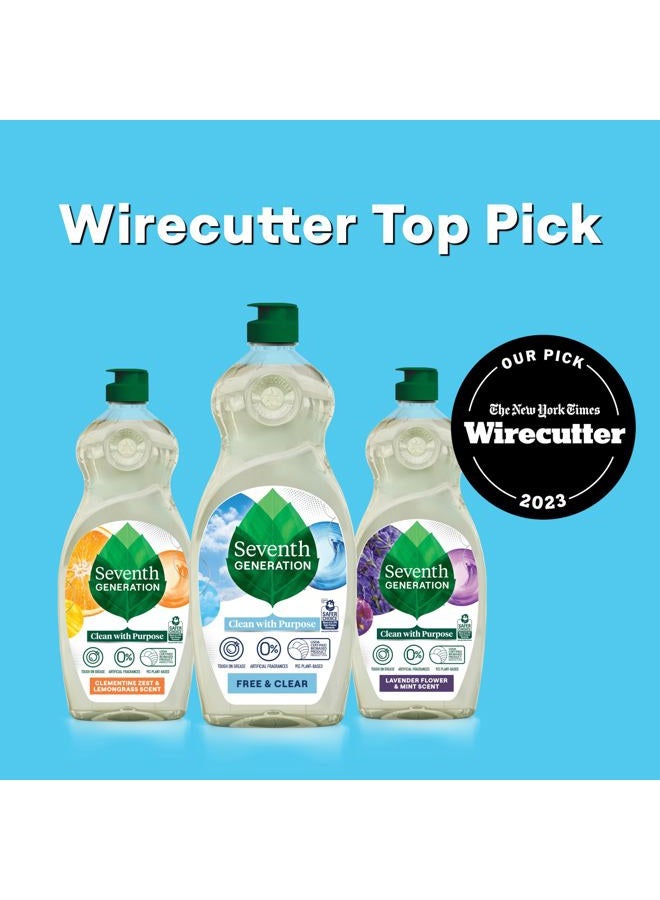 Seventh Generation Dish Liquid Soap Refill Free & Clear Dish Soap for sensitive skin 50 oz, Pack of 3 - Image 2