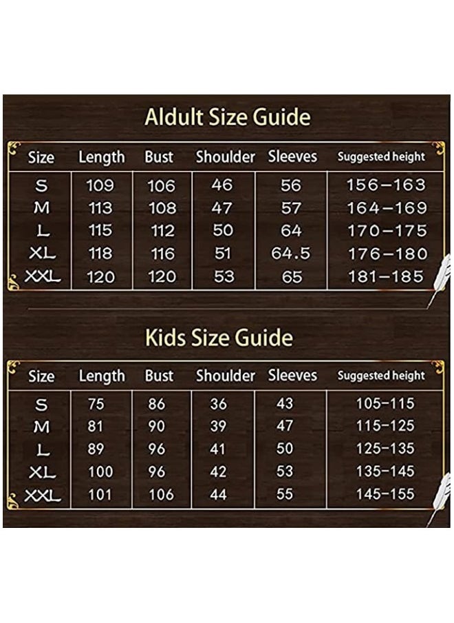 GGEROU - Harry Potter Robe Costume Cosplay Set,Hogwarts Wizarding World Costume Robes for Kids & Adults,Dress Up Accessory Include with Striped Tie,Glasses Frame,Wizard Hat,Magic Wand,Pendant - Image 1