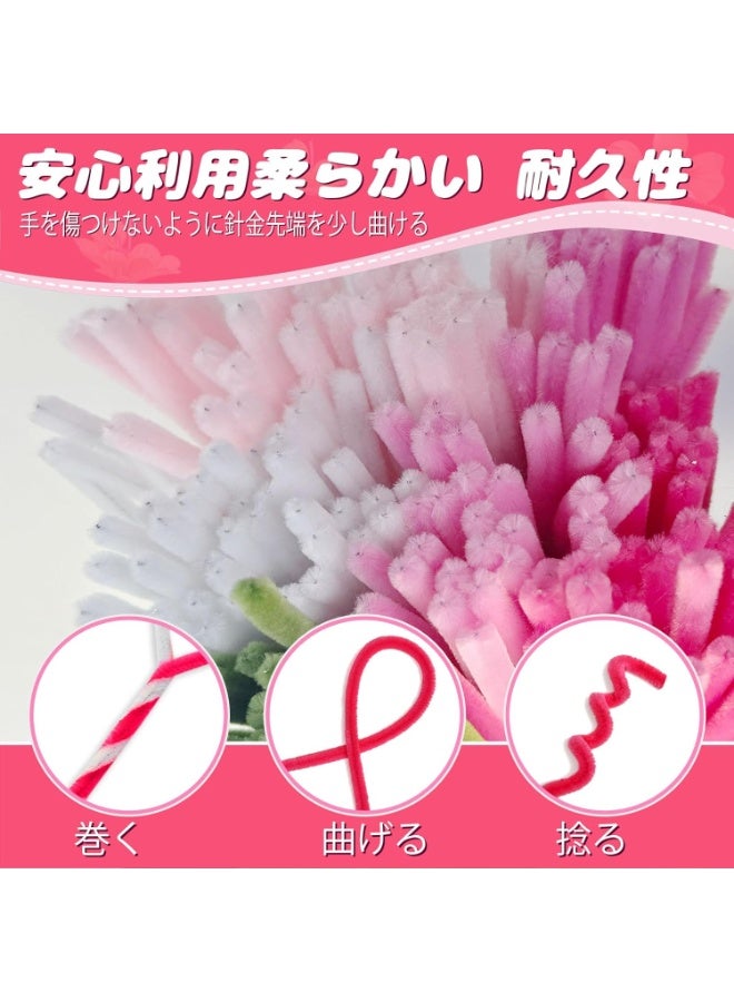 Bukela 500 Pieces 8 Assorted Pastel Colors Pipe Cleaners Chenille Stems 12 Inch Craft Supplies Bulk Fluffy Fuzzy Sticks Art and Craft Projects Creative Gift Wrapping Party Decorations - Image 3