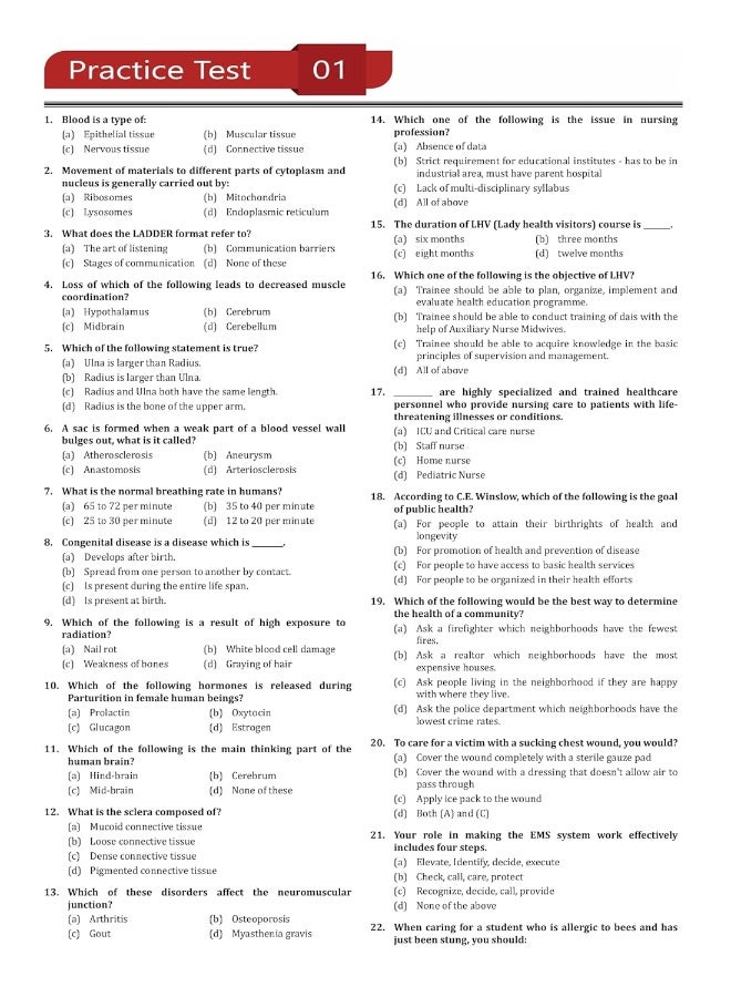 RSMSSB GNM - Staff Nurse (English Edition) Exam Book | Rajasthan Staff Selection Board | 10 Full Practice Tests with Free Access To Online Tests  - Image 4