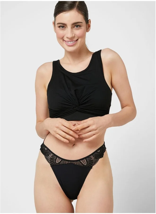 La Senza High Leg Lace Brief