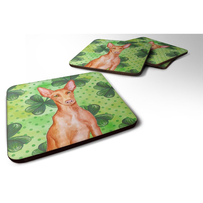 Caroline's Treasures ""Caroline's Treasures Pharaoh Hound St Patrick's Decorative coasters  Multicolor"" 