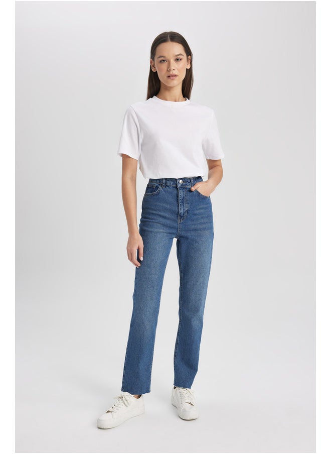 DeFacto - Woman Vintage Straight Denim Trousers - Image 1