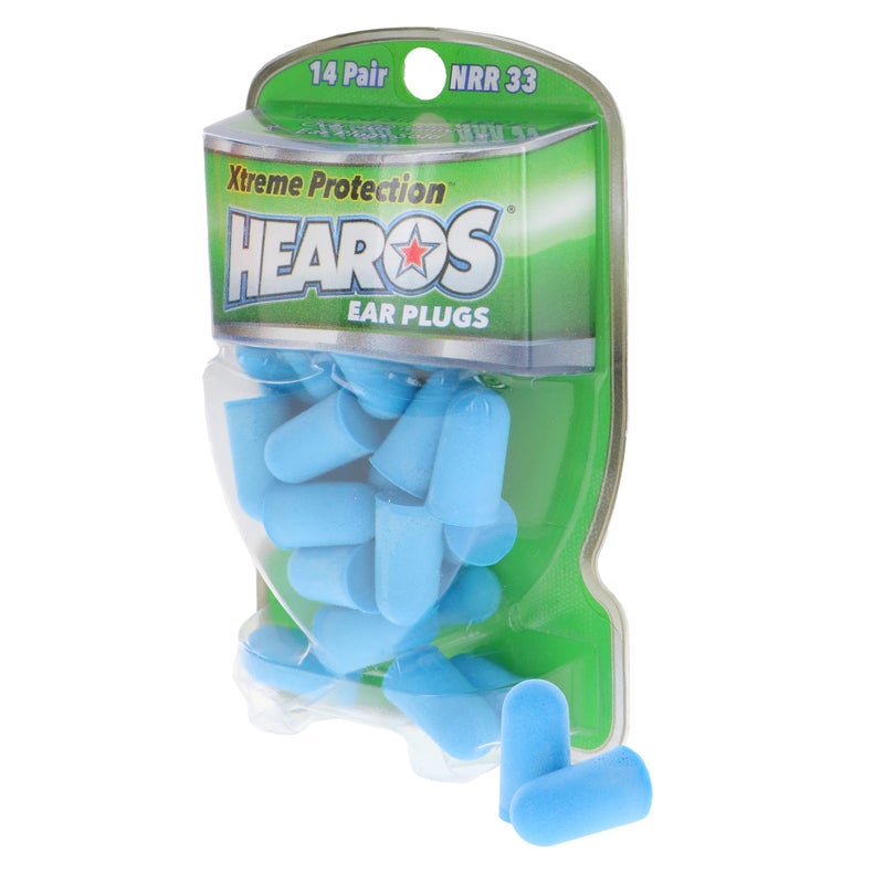 HEAROS Xtreme Ear plugs - Best In Class Noise Cancelling Disposable Foam Earplugs With NRR 33 Hearing Protection, 14 pairs - Image 1