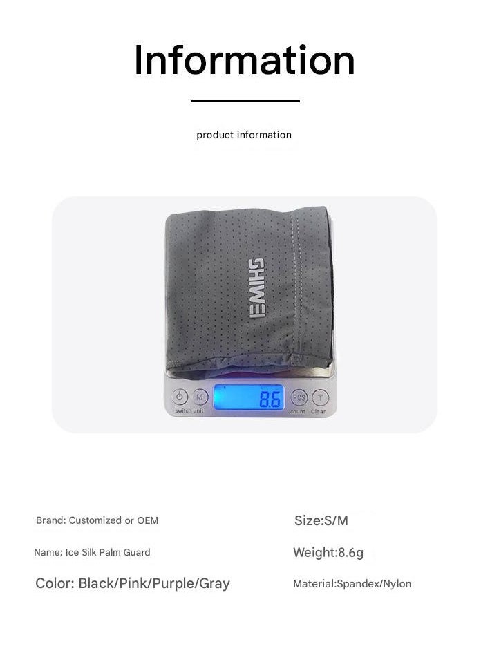 Generic - Cold Feeling Sports Wristband With Sweat Wiping Wrist Towel For Women Twisted Wrist Badminton Basketball Wristband Fitness Ice Silk   M - Image 1