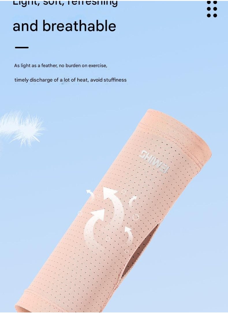 Generic - Cold Feeling Sports Wristband With Sweat Wiping Wrist Towel For Women Twisted Wrist Badminton Basketball Wristband Fitness Ice Silk   M - Image 1