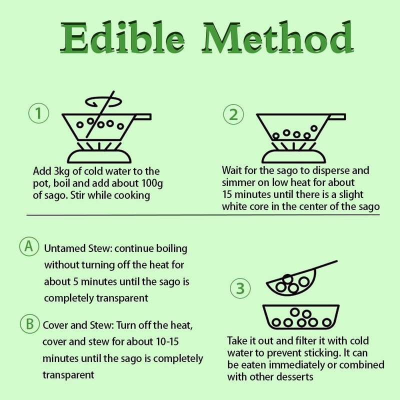 لؤلؤ التابيوكا الصغيرة لشاي الفقاعات، بوبا سريعة الطهي، 1.1 رطل، نباتية وخالية من الغلوتين - Image 5