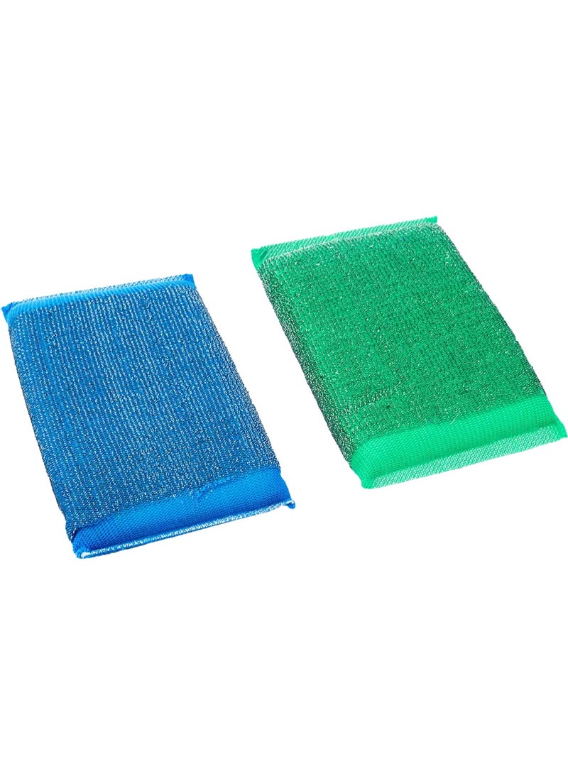 الروماني - إسفنجات تنظيف فاخرة من الفولاذ المقاوم للصدأ (مجموعة من قطعتين) عدد 2 قطعة - Image 3