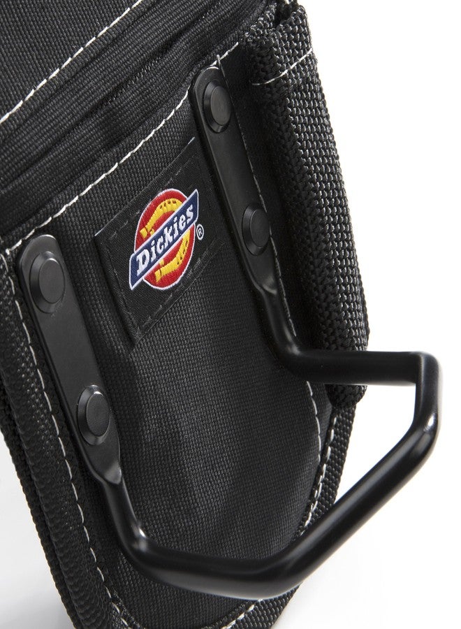 Dickies 2-Compartment Hammer Holder for Tool and Work Belts, Durable Canvas, Includes Tool Loop and Pocket, Fits up to 4.5-inch Belts, Black - Image 2