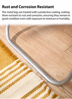 Toshionics Solid Wooden Foldable Round Coffee Table Portable Compact Space-Saving Folding Table Ideal Use for Coffee Snacks Work or Home Kitchen Dining Decorative Displays Small Living Spaces Casual Gatherings Picnics Indoor and Outdoor Usage  - Image 3
