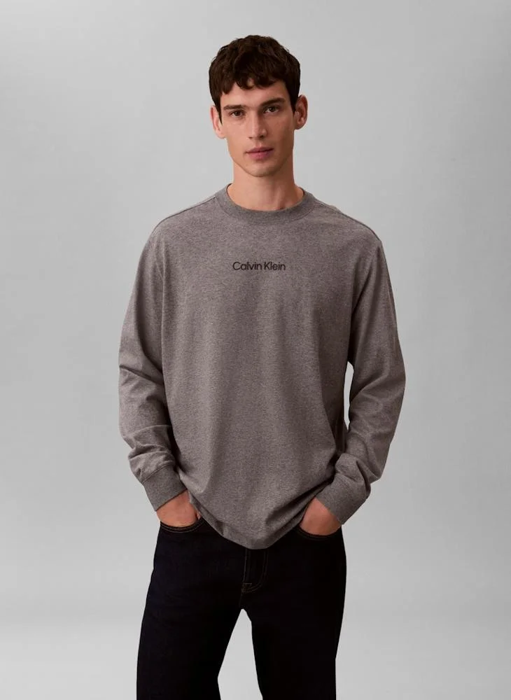 CALVIN KLEIN Logo Relaxed Long Sleeve T-Shirt