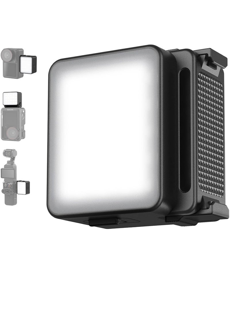 Neewer Magnetic LED Camera Light，Compatible With DJI Osmo Action 3/4/5 Pro Camera Gimbals，Accessory Extension Adapter，Plastic Mini Light Attachment，5600k Color Temperature，CRI 95+ - Image 1