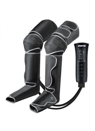 3-in-1 Foot, Calf and Thigh Massager| 6 Modes, with Adjustable Straps, 20 Minutes Timer, 2x2 Airbags | 3 Vibration Levels and Intensity Selection| Ideal for Athletes, Seniors, Perfect for Reducing Muscle Tension and Pain| 2 Years Warranty GM86096UK Black - pzsku/ZB6F6845CDED74B48BD48Z/45/1741086869/3d51c957-a221-4d3a-b6ce-96779a985827