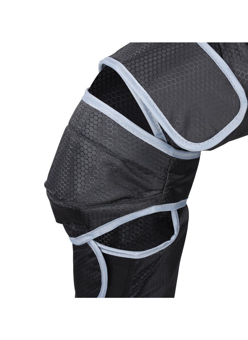 GEEPAS 3-in-1 Foot, Calf and Thigh Massager| 6 Modes, with Adjustable Straps, 20 Minutes Timer, 2x2 Airbags | 3 Vibration Levels and Intensity Selection| Ideal for Athletes, Seniors, Perfect for Reducing Muscle Tension and Pain| 2 Years Warranty GM86096UK Black  - Image 5