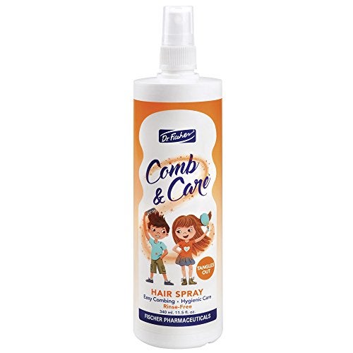 Dr. Fischer Kids & Baby Hair Detangler Spray, Leave-In Conditioner Mist for Conditioning, Detangling and Curl Defining, The Frizz Free Tangle Tamer with Rosemary 11.5 fl.oz - Image 1