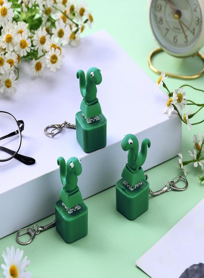 Grinsvalley 3 Pcs Lizard Keychain Noise Maker Lizard Sound Fidget Rechargeable Adults Fidget Keyboard Clicker with Colorful Light Fun Portable Anxiety Relief Sensory Christmas Stocking Stuffers - Image 2
