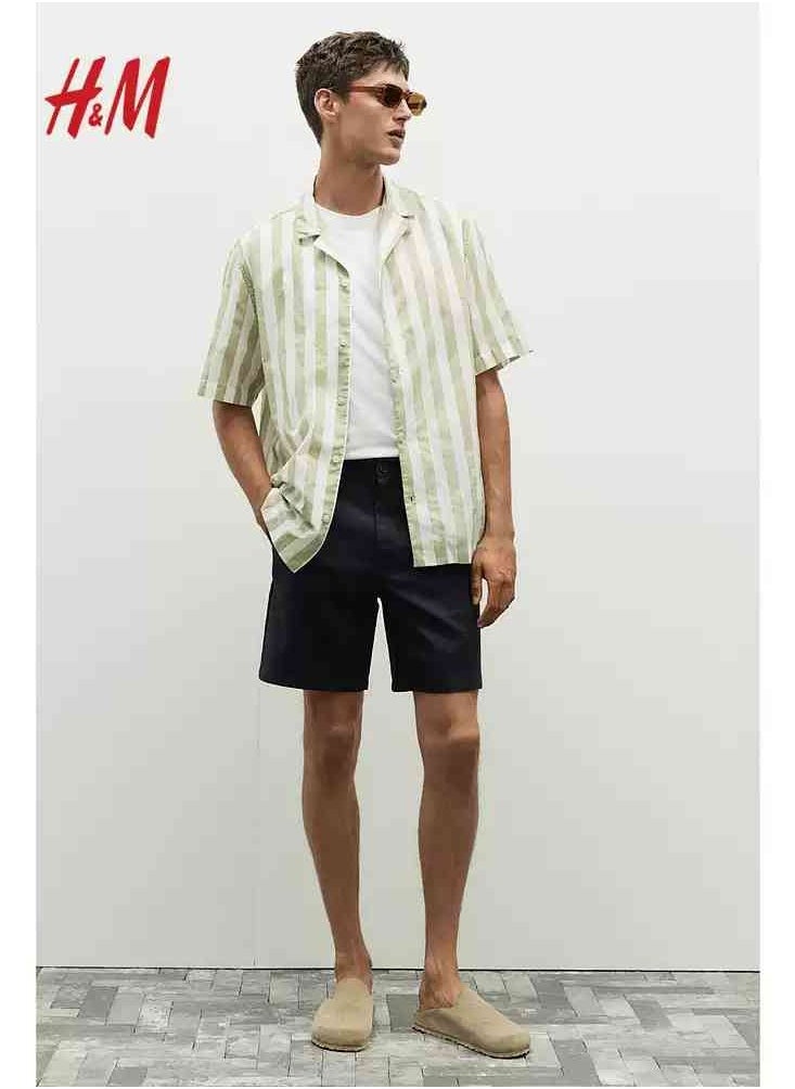 H and M - HM Autumn New Casual Loose Short Sleeved Shirt - Image 1