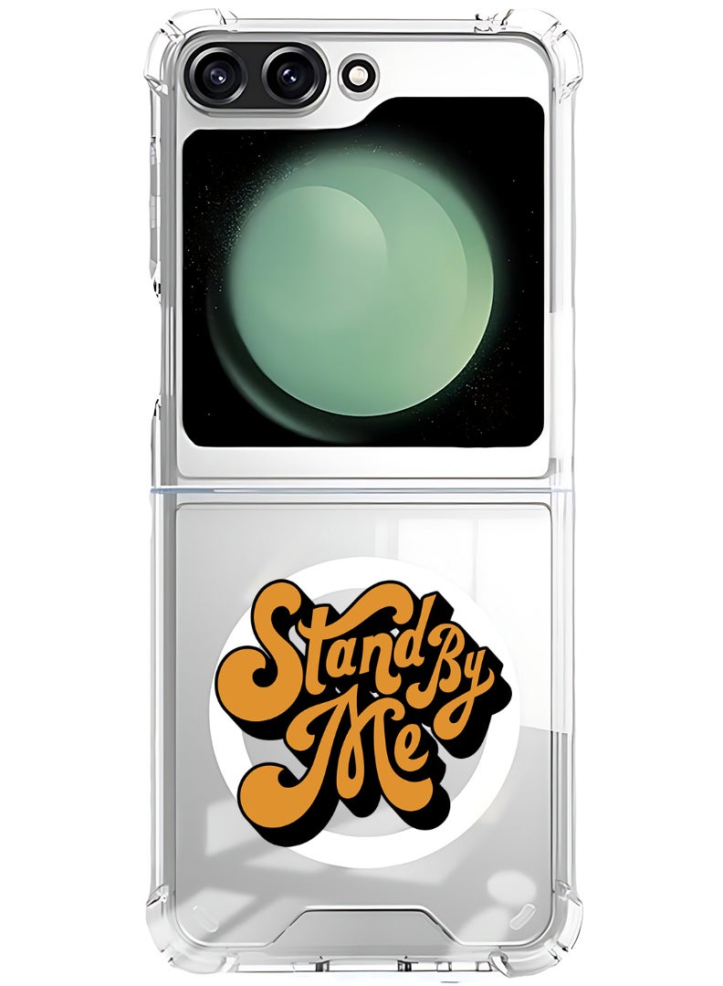 Theodor Magnetic Case for Samsung Galaxy Z Flip 6 Compatible with MagSafe Wireless Charging, Shockproof Phone Bumper Cover Stand by me-01 - Image 1