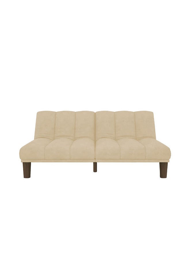 House One Soso | 3-Seater Sofa Upholstered In Velvet 180x84x94 cm  - Light Beige - Image 3