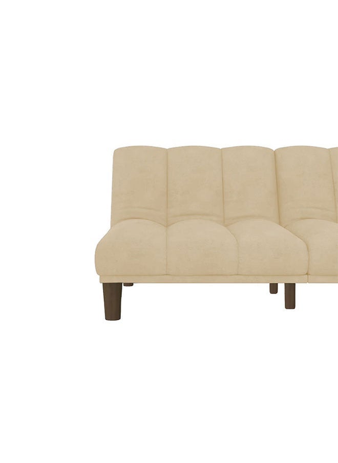 House One Soso | 3-Seater Sofa Upholstered In Velvet 180x84x94 cm  - Light Beige - Image 4
