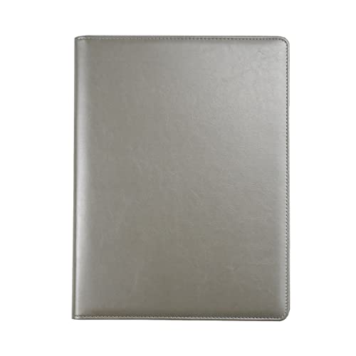 Enyuwlcm PU Leather Portfolio Folder with Clipboard Clip Padfolio for Business Interview Resume (Gray) - Image 5