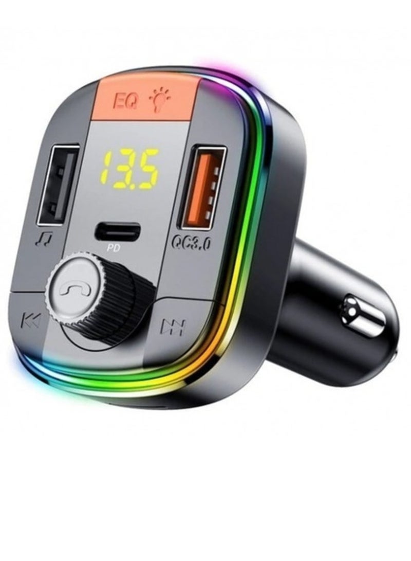 ELTRAZONE Y45 43W PD + QC3.0 FM Transmitter Car Charger – Fast Charging and Wireless Audio Solution - Image 2