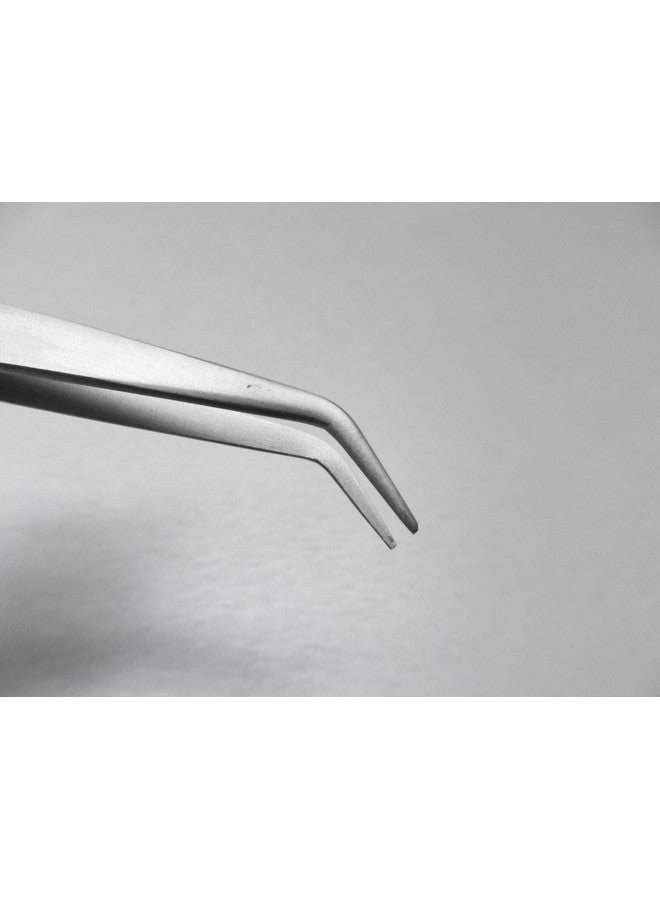 JTS Tweezers Bent Tip Tweezer 45 Degree Bent Smooth Tips Jewelry Bead Hobby & Crafts 7 By Jts - Image 2