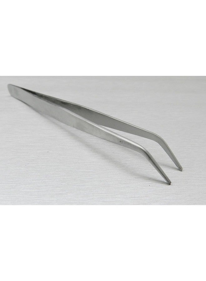 JTS Tweezers Bent Tip Tweezer 45 Degree Bent Smooth Tips Jewelry Bead Hobby & Crafts 7 By Jts - Image 1