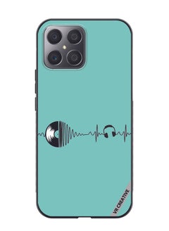 Protective Case Cover For Honor X8 Music Beats Design Multicolour