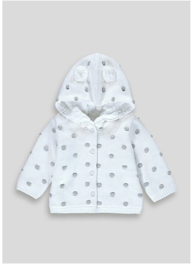 Matalan Unisex Grey 3D Ears Knitted Cardigan 