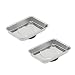 Wevdn 2 PCS Magnetic Tray Holders 2536 Stainless Steel Square Magnetic Parts Tray Set Heavy Duty Thickened Tray Bowl for Screws Bolts Nuts Metal Parts Magnetic Tray for Mechanics - Image 2