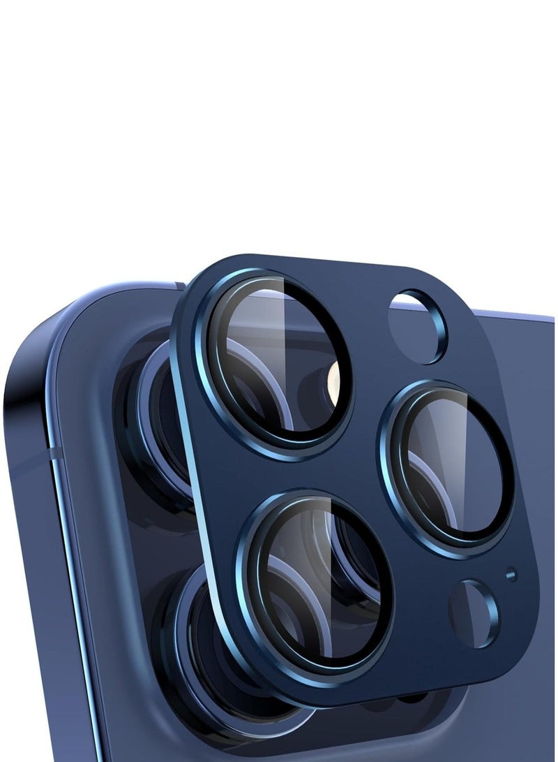 ELTRAZONE ELTRAZONE Camera Lens Protector for iPhone 15 Pro 6.1in iPhone 15 Pro Max 6.7in,9H tempered glass Integrated full coverage Camera Cover for iPhone 15 Pro iPhone 15 Pro Max[Blue Titanium]